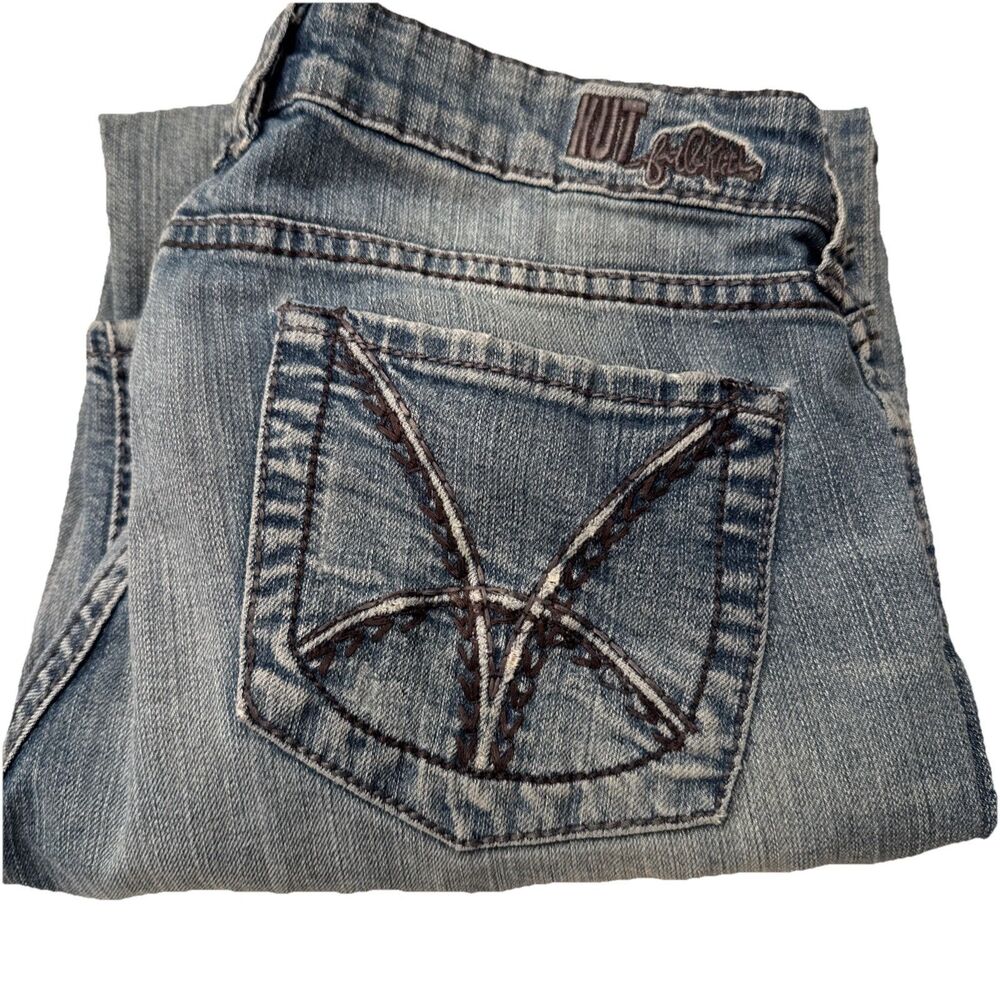 KUT from the Kloth Womens‎ Jeans Size 6 Light Wash Denim Pants Distressed READ